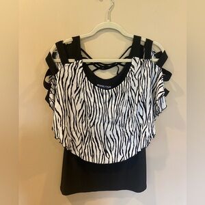 Cute zebra patterned top
